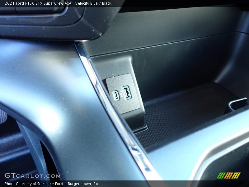 Velocity Blue / Black 2021 Ford F150 STX SuperCrew 4x4