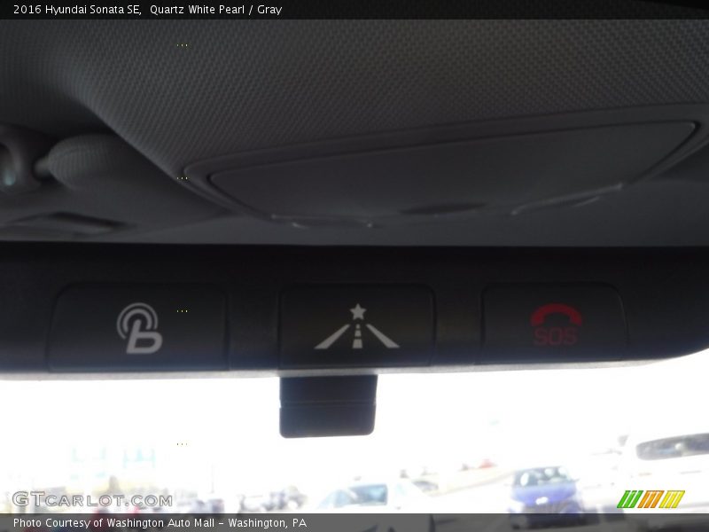 Quartz White Pearl / Gray 2016 Hyundai Sonata SE