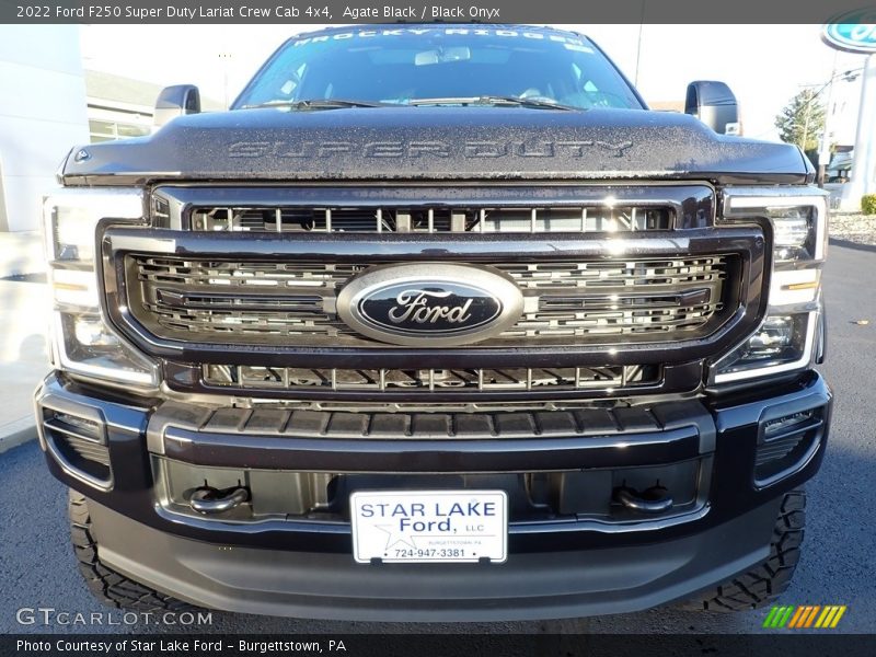 Agate Black / Black Onyx 2022 Ford F250 Super Duty Lariat Crew Cab 4x4