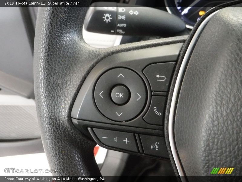 Super White / Ash 2019 Toyota Camry LE