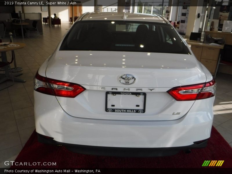 Super White / Ash 2019 Toyota Camry LE