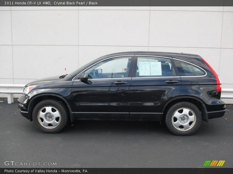 Crystal Black Pearl / Black 2011 Honda CR-V LX 4WD