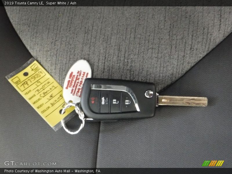 Super White / Ash 2019 Toyota Camry LE