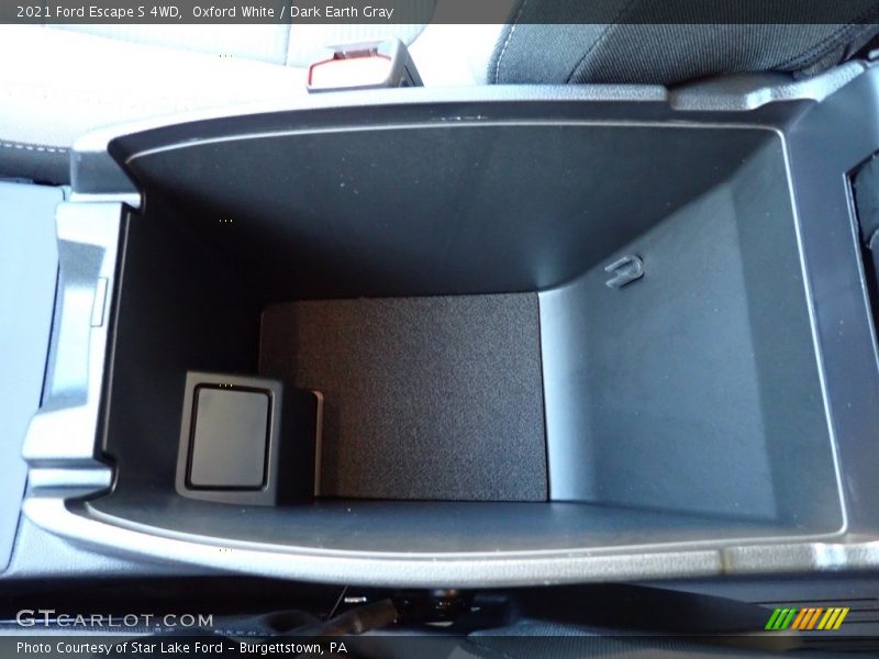 Oxford White / Dark Earth Gray 2021 Ford Escape S 4WD