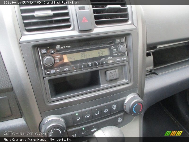 Crystal Black Pearl / Black 2011 Honda CR-V LX 4WD