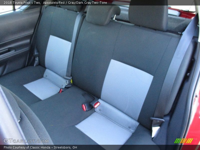 Absolutely Red / Gray/Dark Gray Two-Tone 2018 Toyota Prius c Two