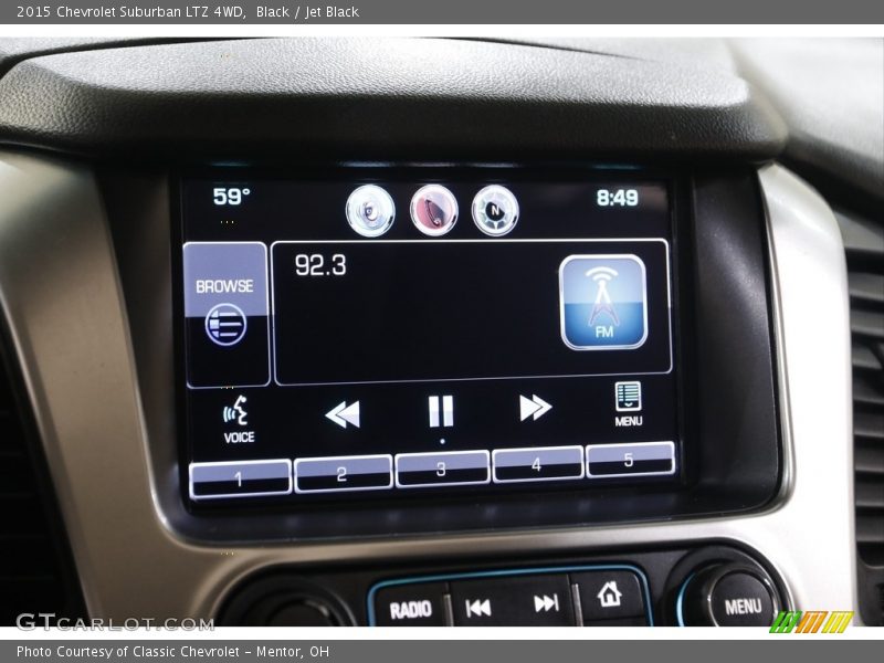 Black / Jet Black 2015 Chevrolet Suburban LTZ 4WD