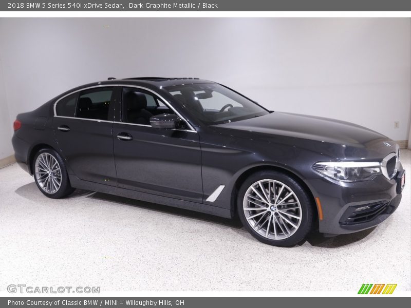 Dark Graphite Metallic / Black 2018 BMW 5 Series 540i xDrive Sedan
