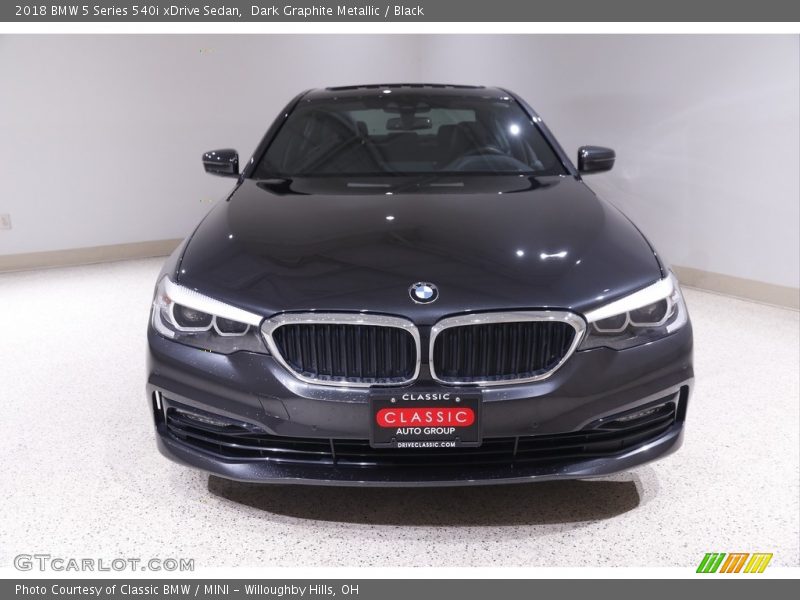Dark Graphite Metallic / Black 2018 BMW 5 Series 540i xDrive Sedan