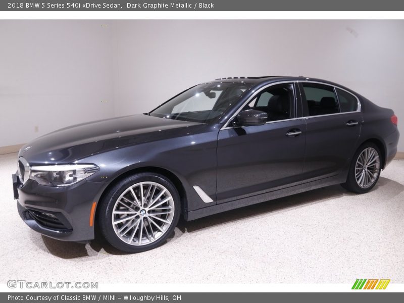 Dark Graphite Metallic / Black 2018 BMW 5 Series 540i xDrive Sedan