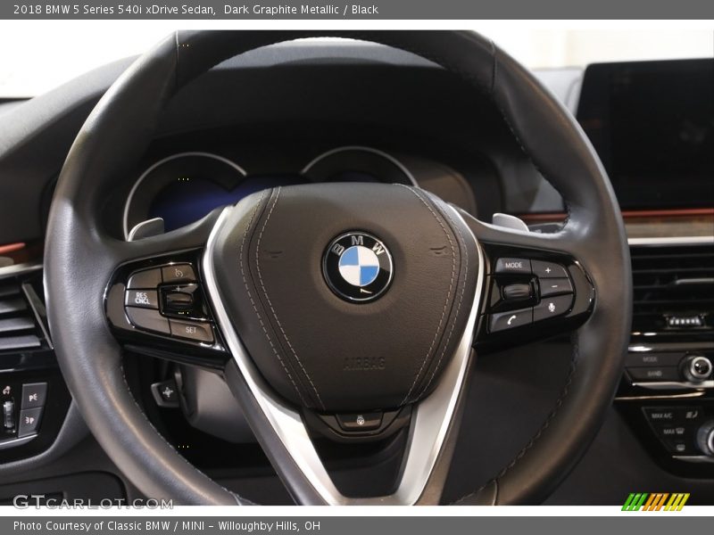 Dark Graphite Metallic / Black 2018 BMW 5 Series 540i xDrive Sedan