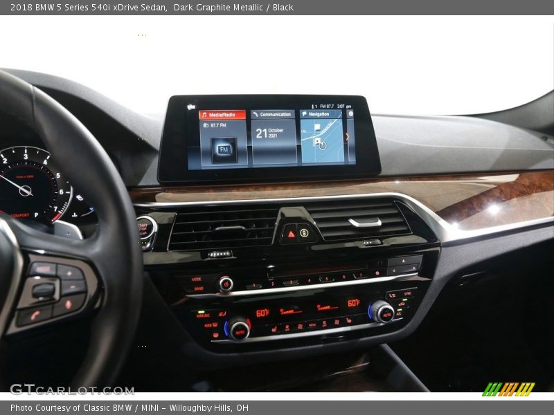 Dark Graphite Metallic / Black 2018 BMW 5 Series 540i xDrive Sedan