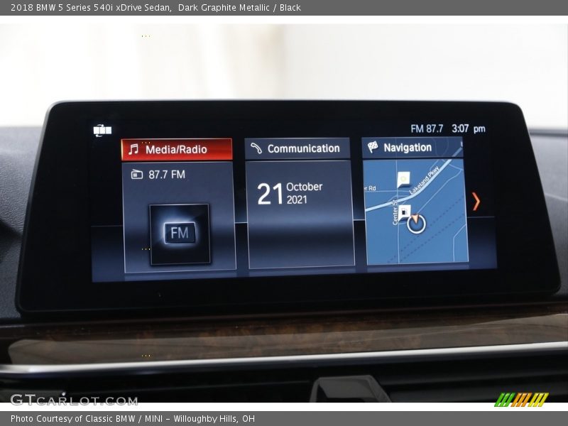 Dark Graphite Metallic / Black 2018 BMW 5 Series 540i xDrive Sedan