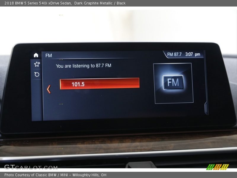 Dark Graphite Metallic / Black 2018 BMW 5 Series 540i xDrive Sedan