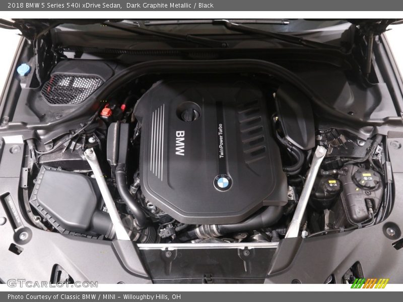Dark Graphite Metallic / Black 2018 BMW 5 Series 540i xDrive Sedan