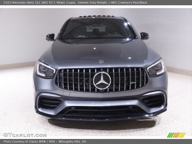 Selenite Grey Metallic / AMG Cranberry Red/Black 2020 Mercedes-Benz GLC AMG 63 S 4Matic Coupe