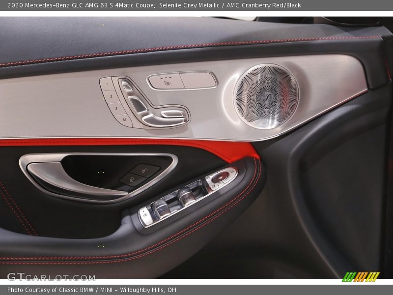 Selenite Grey Metallic / AMG Cranberry Red/Black 2020 Mercedes-Benz GLC AMG 63 S 4Matic Coupe