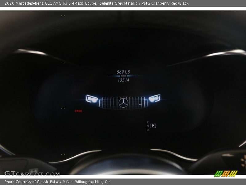 Selenite Grey Metallic / AMG Cranberry Red/Black 2020 Mercedes-Benz GLC AMG 63 S 4Matic Coupe