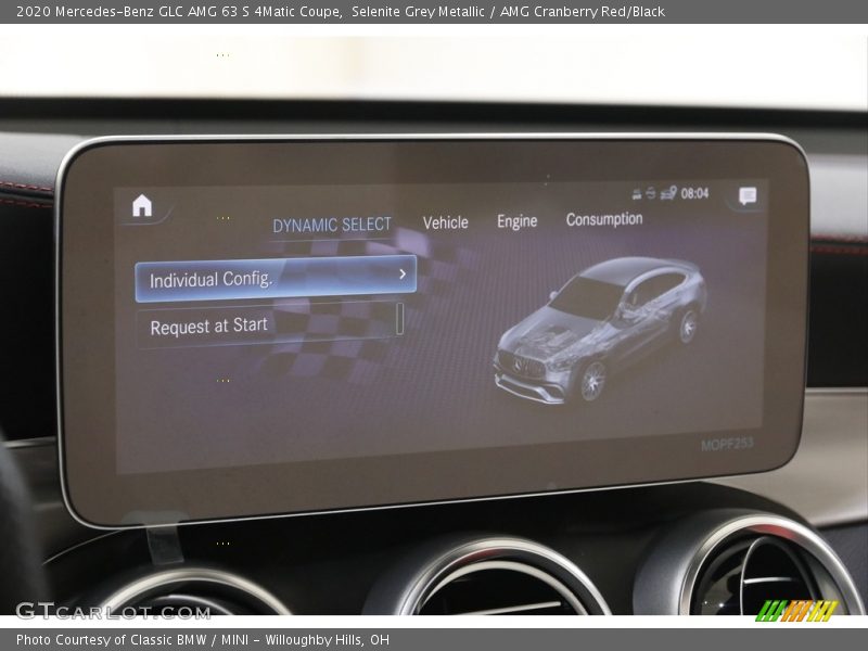 Selenite Grey Metallic / AMG Cranberry Red/Black 2020 Mercedes-Benz GLC AMG 63 S 4Matic Coupe