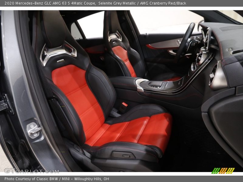 Selenite Grey Metallic / AMG Cranberry Red/Black 2020 Mercedes-Benz GLC AMG 63 S 4Matic Coupe