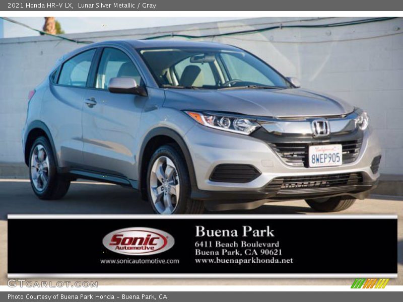 Lunar Silver Metallic / Gray 2021 Honda HR-V LX