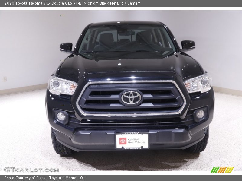 Midnight Black Metallic / Cement 2020 Toyota Tacoma SR5 Double Cab 4x4