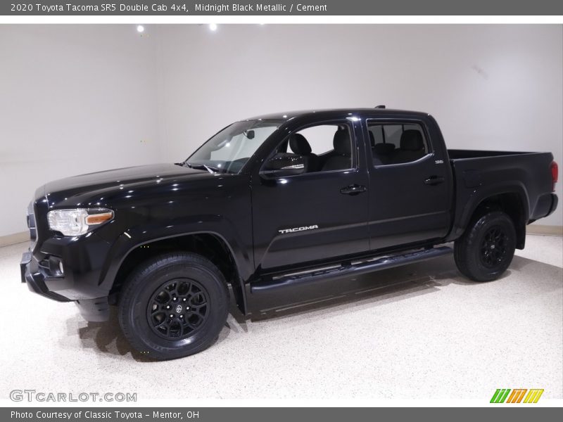 Midnight Black Metallic / Cement 2020 Toyota Tacoma SR5 Double Cab 4x4