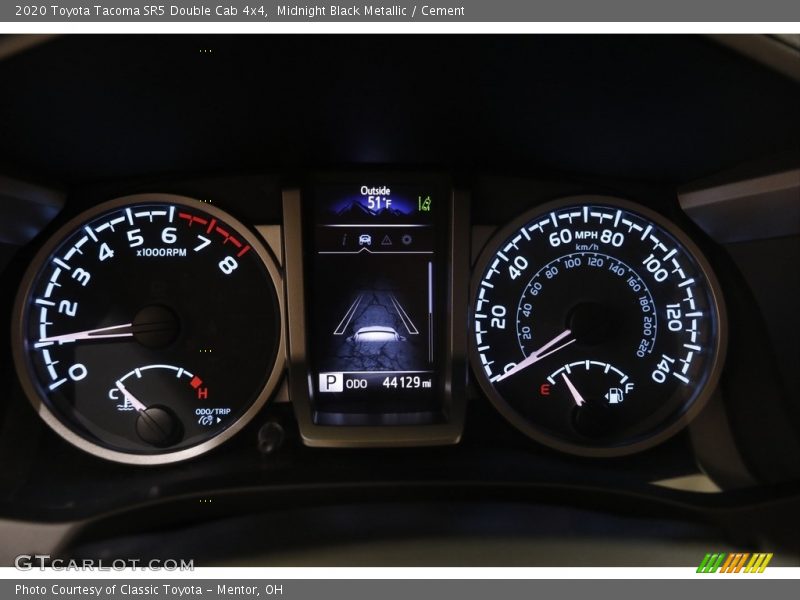 Midnight Black Metallic / Cement 2020 Toyota Tacoma SR5 Double Cab 4x4