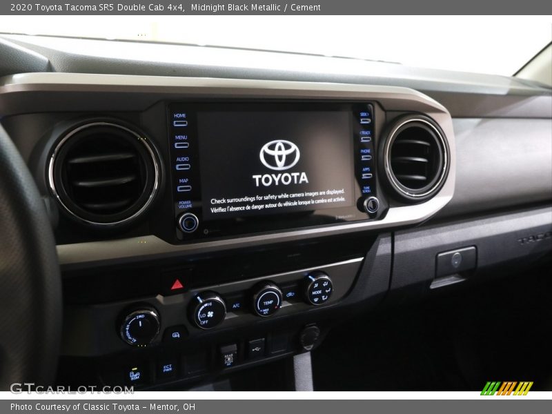 Midnight Black Metallic / Cement 2020 Toyota Tacoma SR5 Double Cab 4x4