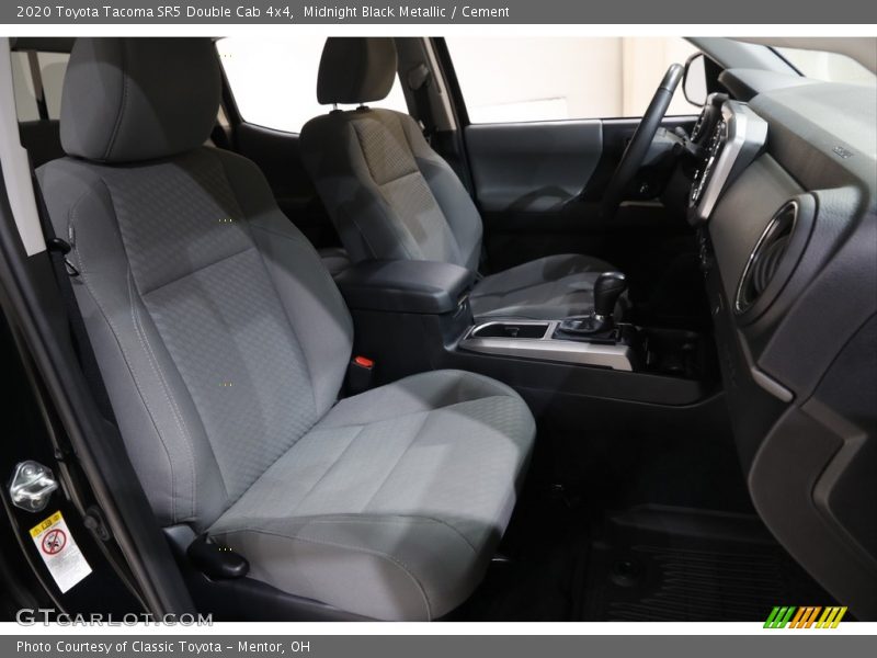 Midnight Black Metallic / Cement 2020 Toyota Tacoma SR5 Double Cab 4x4