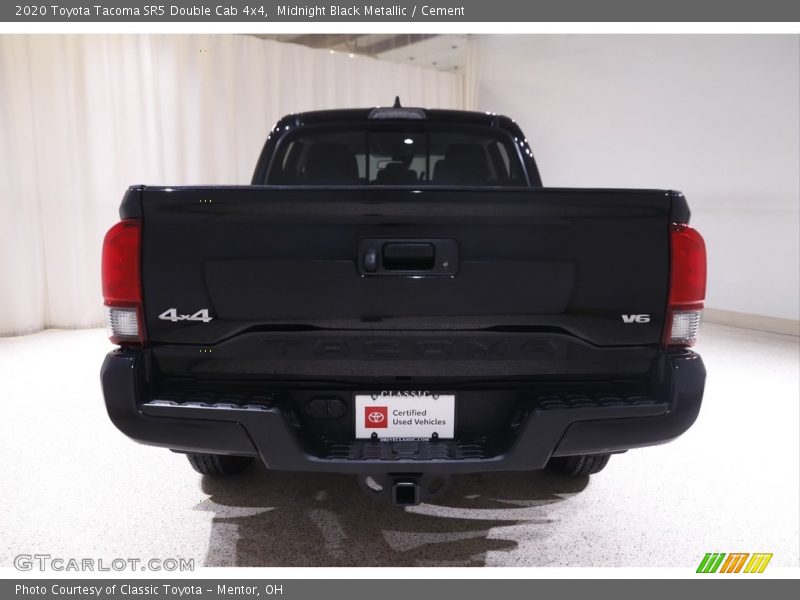 Midnight Black Metallic / Cement 2020 Toyota Tacoma SR5 Double Cab 4x4