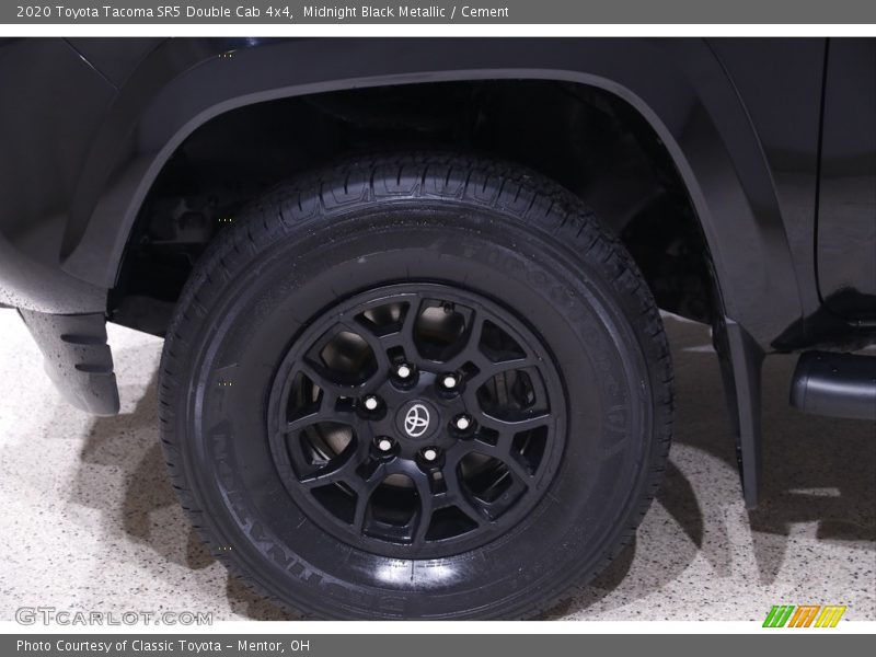 Midnight Black Metallic / Cement 2020 Toyota Tacoma SR5 Double Cab 4x4