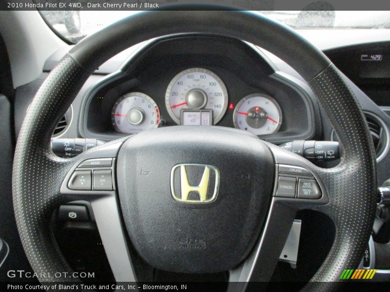 Dark Cherry Pearl / Black 2010 Honda Pilot EX 4WD