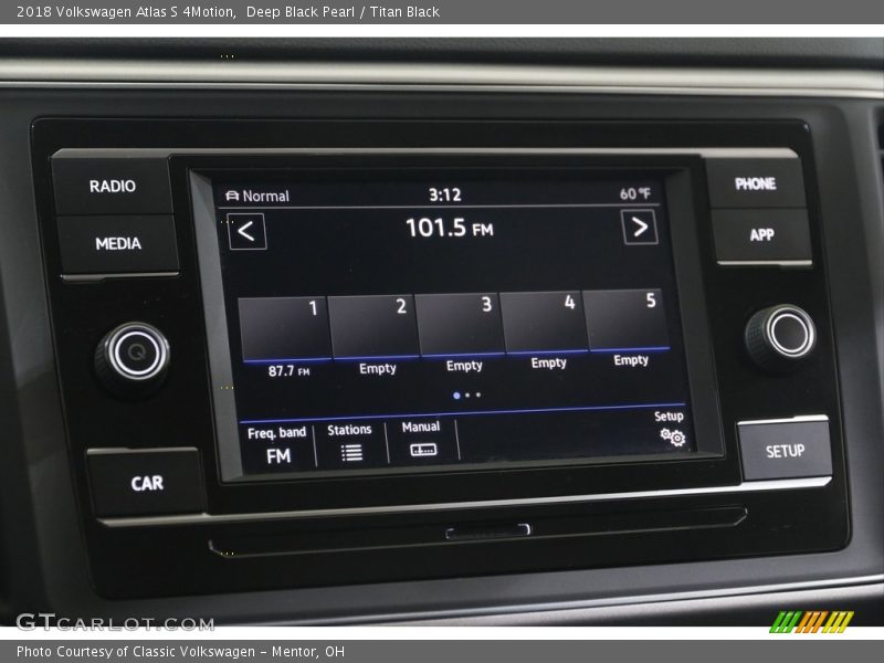 Audio System of 2018 Atlas S 4Motion