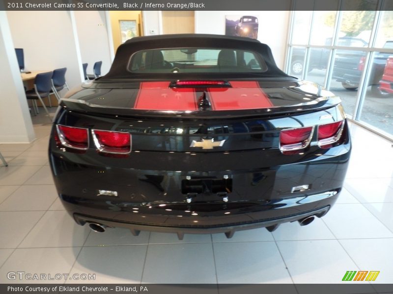 Black / Inferno Orange/Black 2011 Chevrolet Camaro SS Convertible