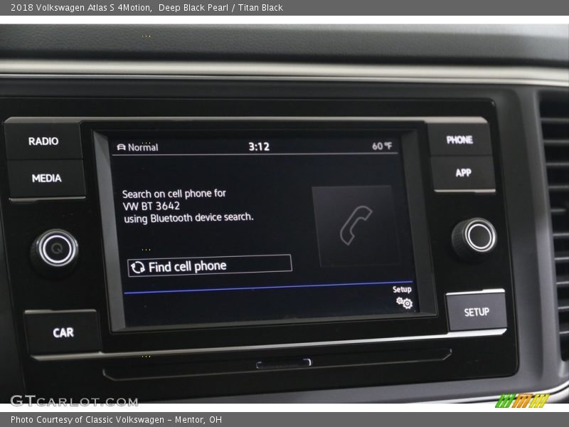 Deep Black Pearl / Titan Black 2018 Volkswagen Atlas S 4Motion