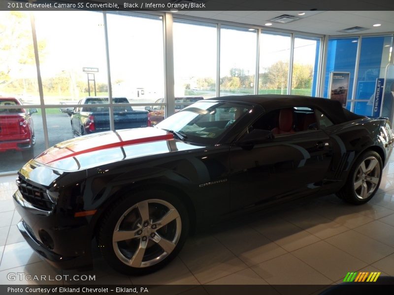 Black / Inferno Orange/Black 2011 Chevrolet Camaro SS Convertible