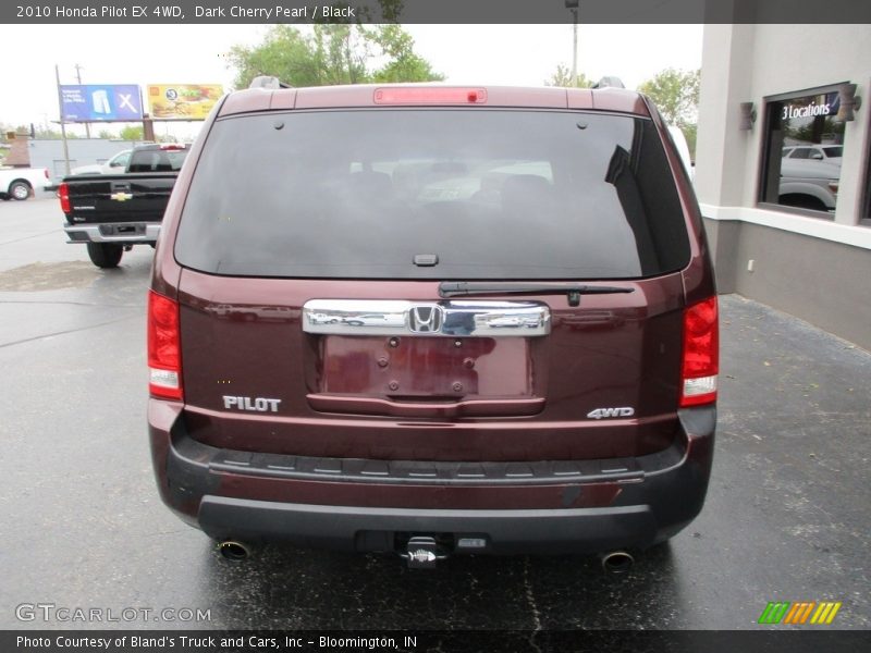 Dark Cherry Pearl / Black 2010 Honda Pilot EX 4WD