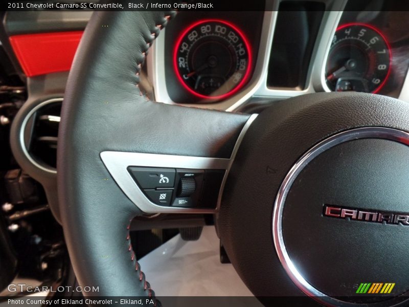 Black / Inferno Orange/Black 2011 Chevrolet Camaro SS Convertible