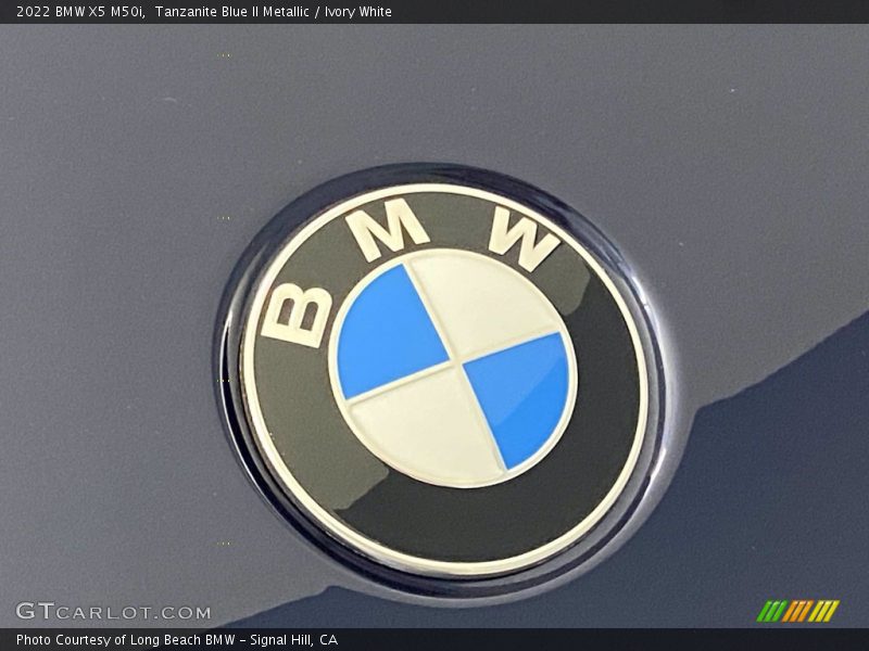 Tanzanite Blue II Metallic / Ivory White 2022 BMW X5 M50i