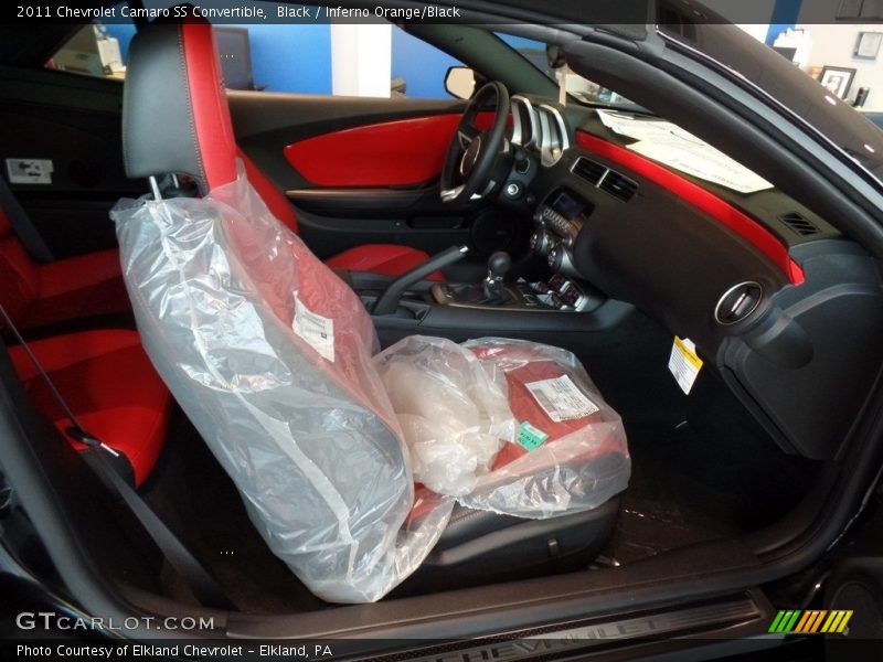 Black / Inferno Orange/Black 2011 Chevrolet Camaro SS Convertible