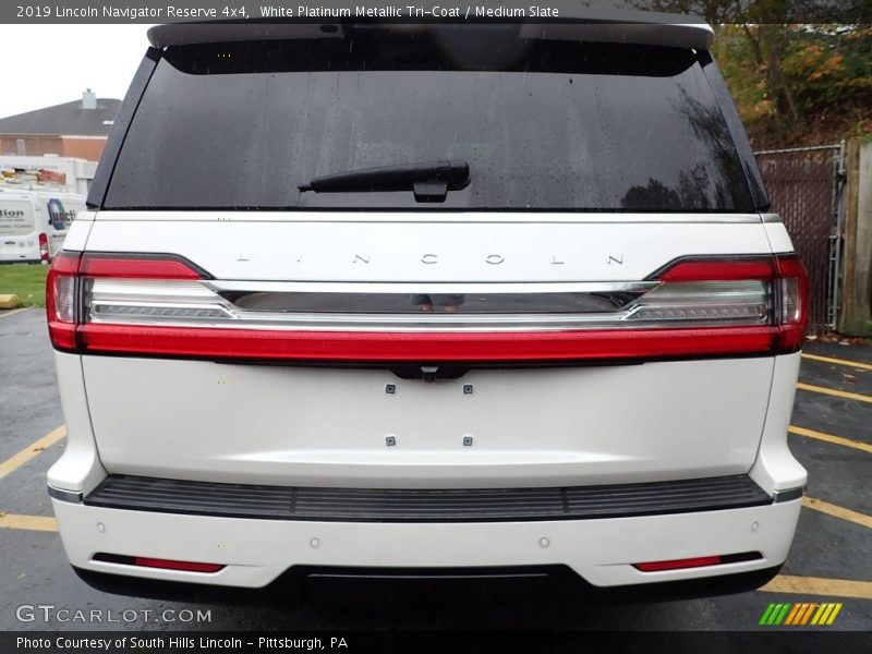 White Platinum Metallic Tri-Coat / Medium Slate 2019 Lincoln Navigator Reserve 4x4