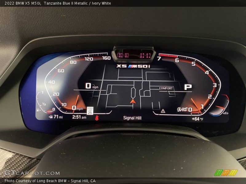Tanzanite Blue II Metallic / Ivory White 2022 BMW X5 M50i