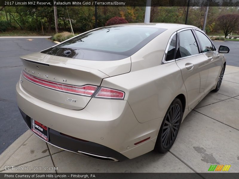 Palladium White Gold / Terracotta/Ebony 2017 Lincoln MKZ Reserve