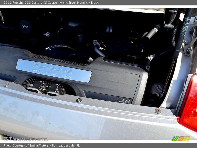 Arctic Silver Metallic / Black 2011 Porsche 911 Carrera 4S Coupe