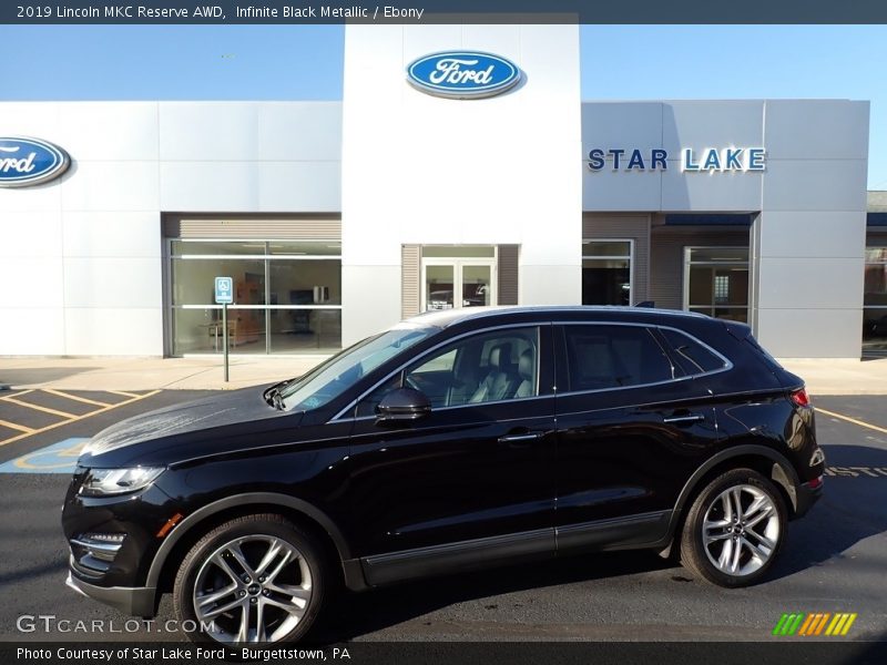 Infinite Black Metallic / Ebony 2019 Lincoln MKC Reserve AWD