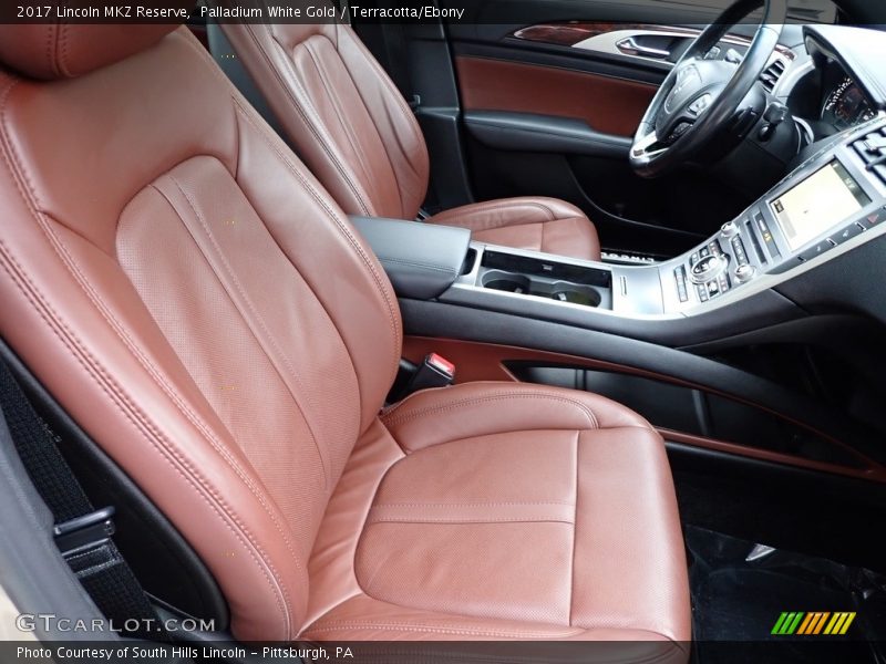 Palladium White Gold / Terracotta/Ebony 2017 Lincoln MKZ Reserve