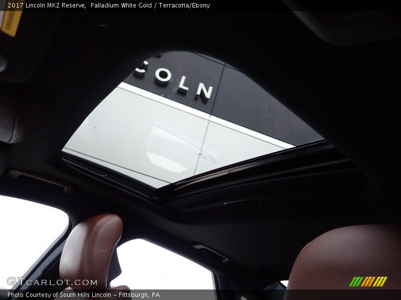 Palladium White Gold / Terracotta/Ebony 2017 Lincoln MKZ Reserve