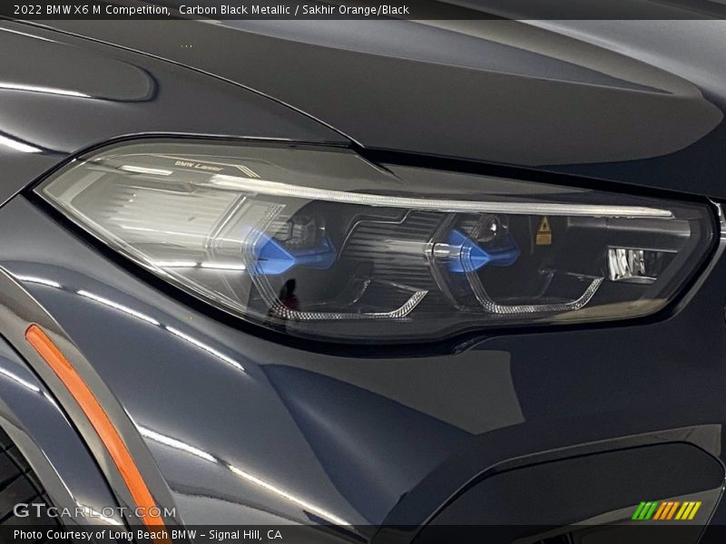 Carbon Black Metallic / Sakhir Orange/Black 2022 BMW X6 M Competition