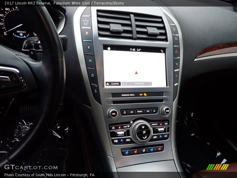 Palladium White Gold / Terracotta/Ebony 2017 Lincoln MKZ Reserve